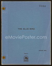9d232 BLUE BIRD final draft shooting script August 1975, screenplay by Hugh Whitmore!