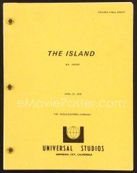 9d252 ISLAND revised final draft script April 27, 1979, screenplay by Peter Benchley