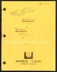 9d271 SWASHBUCKLER revised final draft script September 22, 1975, screenplay by Jeffrey Bloom
