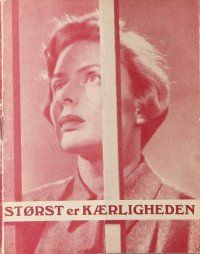 9d191 GREATEST LOVE Danish program '54 Roberto Rossellini's Europa '51, Ingrid Bergman, different!