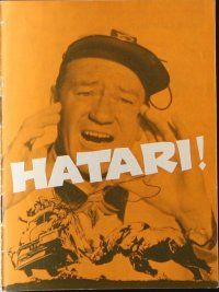 9d193 HATARI Danish program '63 Howard Hawks, John Wayne, Elsa Martinelli, different images!