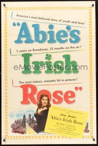 9e030 ABIE'S IRISH ROSE 1sh '46 Joanne Dru, Anne Nichols, most riotous, romantic hit!