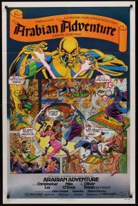 9e081 ARABIAN ADVENTURE 1sh '79 Christopher Lee, great comic book artwork by Alex Saviuk!
