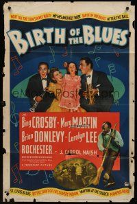 9e163 BIRTH OF THE BLUES style A 1sh '41 Bing Crosby, Carolyn Lee, Donlevy, Mary Martin, Rochester!