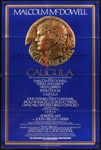 9e229 CALIGULA 1sh '80 Malcolm McDowell, Penthouse's Bob Guccione sex epic!