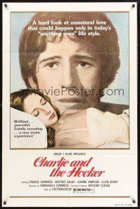 9e255 CHARLIE & THE HOOKER 1sh '77 Curro Summers, a hard look at unnatural love!