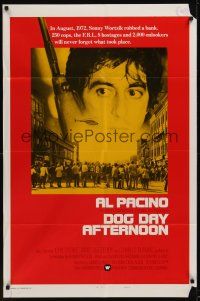9e335 DOG DAY AFTERNOON style B int'l 1sh '75 Al Pacino, Sidney Lumet bank robbery crime classic!