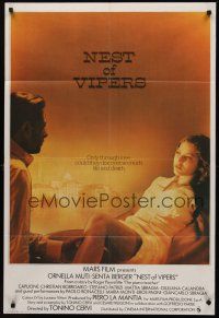 9e661 NEST OF VIPERS English 1sh '78 Ritratto di borgesia in nero, super sexy Ornella Muti!