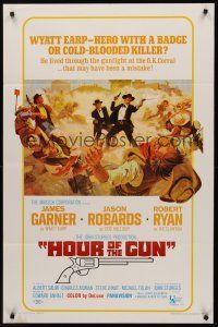 9e504 HOUR OF THE GUN 1sh '67 James Garner as Wyatt Earp, John Sturges, was he a hero or killer?