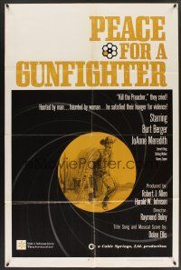 9e702 PEACE FOR A GUNFIGHTER 1sh '66 Burt Berger cowboy western, kill the preacher, they cried!