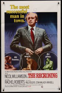 9e744 RECKONING int'l 1sh '69 Nicol Williamson, most successful man in town at work & at play!