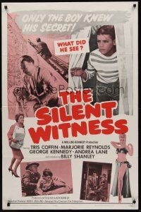 9e803 SILENT WITNESS 1sh '62 Tris Coffin, Marjorie Reynolds & George Kennedy!