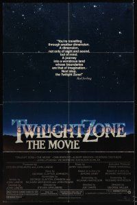 9e931 TWILIGHT ZONE 1sh '83 George Miller, Steven Spielberg, Joe Dante, from Rod Serling TV series