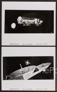 9f875 2001: A SPACE ODYSSEY 4 8x10 stills '68 Stanley Kubrick, cool Cinerama format images!