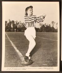 9f668 ALL AMERICAN 10 8x10 stills '53 special set with referee Lori Nelson demonstrating penalties!
