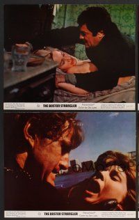 9f265 BOSTON STRANGLER 8 color 8x10 stills '68 Tony Curtis, Henry Fonda, he killed thirteen girls!