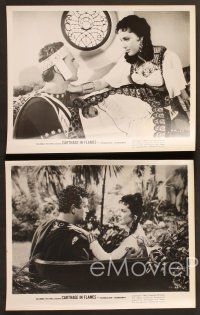 9f508 CARTHAGE IN FLAMES 25 8x10 stills '60 Cartagine in Fiamme, Anne Heywood