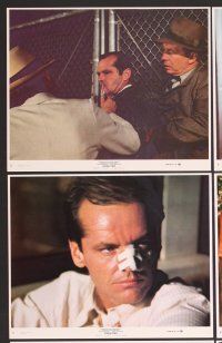 9f429 CHINATOWN 6 8x10 mini LCs '74 Jack Nicholson & Faye Dunaway, directed by Roman Polanski!