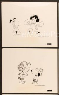 9f869 SNOOPY COME HOME 5 8x10 stills '72 Schulz art of Charlie Brown, Lucy, Snoopy & Woodstock!