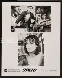 9f832 SPEED 6 8x10 stills '94 Keanu Reeves, Dennis Hopper, Sandra Bullock