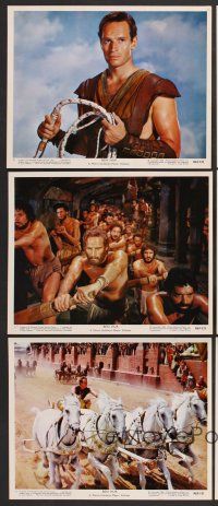 9f147 BEN-HUR 15 color 8x10 stills R69 Charlton Heston, William Wyler classic religious epic!
