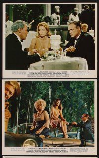 9f180 CHASE 11 color 8x10 stills '66 Marlon Brando, Jane Fonda, Robert Redford, Arthur Penn