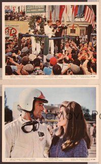 9f453 GRAND PRIX 4 color 8x10 stills '67 Formula One race car driver James Garner, Jessica Walter