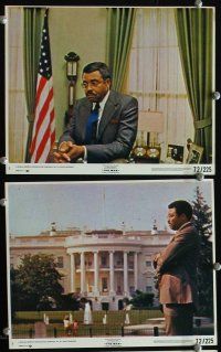 9f363 MAN 8 8x10 mini LCs '72 James Earl Jones as the 1st pretend black U.S. President, Rod Serling
