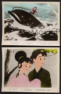 9f482 PANDA & THE MAGIC SERPENT 3 color 8x10 stills '61 early Japanese anime cartoon!