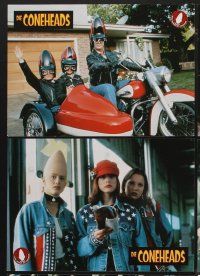 9f105 CONEHEADS 8 color German LCs '94 classic Saturday Night Live skit, Dan Aykroyd & Jane Curtin!