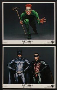 9f410 BATMAN FOREVER 7 8x10 mini LCs '95 Val Kilmer, Nicole Kidman, Tommy Lee Jones, Jim Carrey