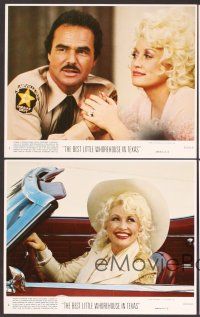 9f239 BEST LITTLE WHOREHOUSE IN TEXAS 8 8x10 mini LCs '82 Burt Reynolds, Dolly Parton, Dom DeLuise