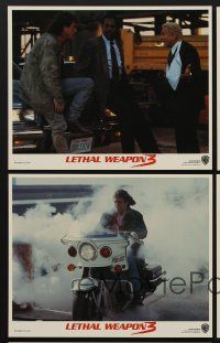 9f443 LETHAL WEAPON 3 5 8x10 mini LCs '92 Mel Gibson, Danny Glover