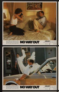9f371 NO WAY OUT 8 8x10 mini LCs '87 Kevin Costner, Sean Young, Gene Hackman