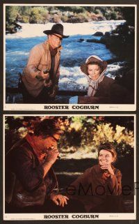 9f177 ROOSTER COGBURN 12 8x10 mini LCs '75 John Wayne & Katharine Hepburn!