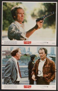 9f390 SUDDEN IMPACT 8 8x10 mini LCs '83 Clint Eastwood is at it again as Dirty Harry!