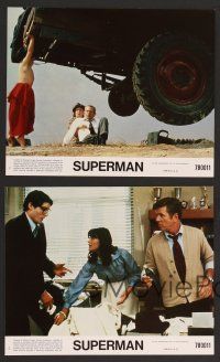 9f422 SUPERMAN 7 8x10 mini LCs '78 comic book hero Christopher Reeve, Gene Hackman, Margot Kidder