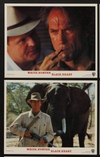9f425 WHITE HUNTER, BLACK HEART 7 8x10 mini LCs '90 Clint Eastwood as director John Huston!