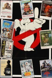 9g002 LOT OF 67 FOLDED ONE-SHEETS '57 - '89 Ghostbusters 2, Private Lives of Adam & Eve + more!