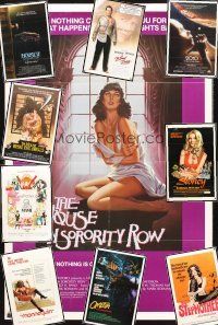 9g004 LOT OF 54 FOLDED ONE-SHEETS '59 - '94 House on Sorority Row, 2010, Mannequin & more!