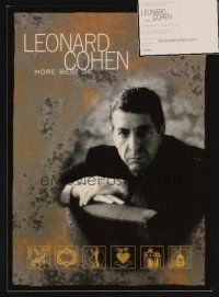 9g025 LOT OF 5 LEONARD COHEN POSTCARDS '97 advertising his More Best of Leonard Cohen!