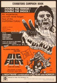 9g294 EQUINOX/BIGFOOT English pressbook '70s double the terror, double the shock!