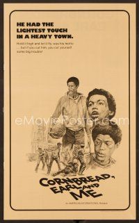 9g279 CORNBREAD, EARL & ME pressbook '75 basketball, young Laurence Fishburne's first role!