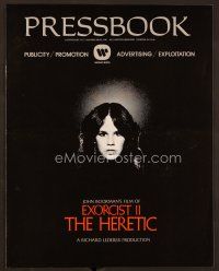 9g297 EXORCIST II: THE HERETIC pressbook '77 Linda Blair, John Boorman sequel to Friedkin's movie!