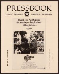 9g306 GOODBYE GIRL pressbook '77 Richard Dreyfuss & Marsha Mason, written by Neil Simon!