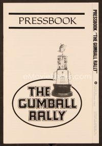 9g308 GUMBALL RALLY pressbook '76 Michael Sarrazin, car racing around the world!