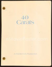 9g218 40 CARATS shooting script June 26, 1972, screenplay by Leonard Gershe!