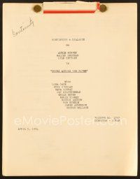 9g231 DRUMS ACROSS THE RIVER continuity & dialogue script April, 1954, screenplay by Butler & Roman