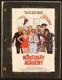 9g249 MORTUARY ACADEMY revised draft script January 1987, screenplay by William F. Kelman!