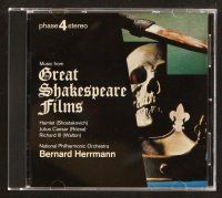 9g153 MUSIC FROM GREAT SHAKESPEARE FILMS CD '97 Hamlet, Julius Caesar, Richard III!